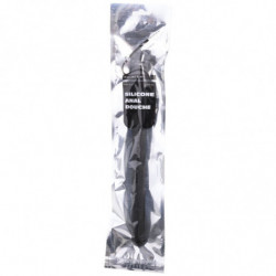 ALL BLACK - DUCHA ANAL DE SILICONA CON CUENTAS DE 27 CM