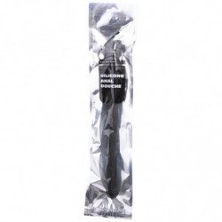 TODO NEGRO - DUCHA ANAL DE SILICONA CON CUENTAS DE 27 CM