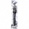 TODO NEGRO - DUCHA ANAL DE SILICONA CON CUENTAS DE 27 CM