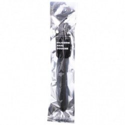 TOTALMENTE NEGRO - TAPÓN DE SILICONA PARA SISTEMA ANAL DE DUCHA 27 CM