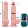 ROCKARMY - ARNÉS + ROTADOR Y VIBRADOR HAWK 22 CM -O- 4,6 CM