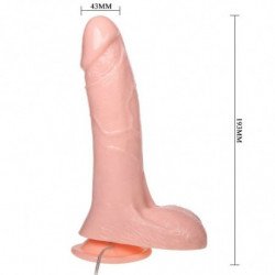 BAILE - DILDO REALISTA INFLABLE II CON VENTOSA DE 15 CM
