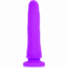 DELTA CLUB - JUGUETES ARNÉS + DONG SILICONA MORADA 23 CM -O- 4.5 CM