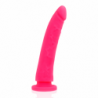 DELTA CLUB - JUGUETE ARNÉS + DONG SILICONA ROSA 20 CM -O- 4 CM
