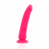 DELTA CLUB - JUGUETE ARNÉS + DONG SILICONA ROSA 17 CM -O- 3 CM