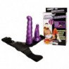 BAILE - ARNÉS ANAL Y VAGINAL FEMENINO LILAC GPOINT 17 CM