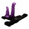 BAILE - ARNÉS ANAL Y VAGINAL FEMENINO LILAC GPOINT 17 CM
