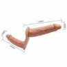 BAILE - DILDOS DOBLES ULTRA APASIONADOS CON ARNÉS
