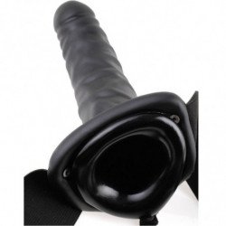 SERIE FETISH FANTASY - 19 CM NEGRO CON CORREA HUECO