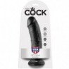 KING COCK - 8 DILDOS NEGROS 20,3 CM