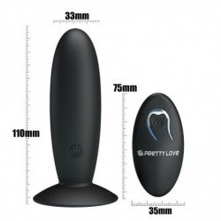 PRETTY LOVE - TAPÓN ANAL RECARGABLE CON VIBRACIÓN Y CONTROL
