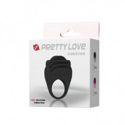 PRETTY LOVE - ANILLO VIBRADOR CHESTER BLACK
