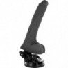 BASECOCK REALISTIC VIBRADOR CONTROL REMOTO NEGRO 20CM