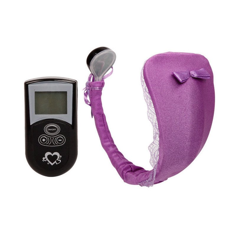 BAILE - TANGA CON VIBRADOR Y CONTROL REMOTO LILA