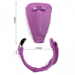 BAILE - TANGA CON VIBRADOR Y CONTROL REMOTO LILA