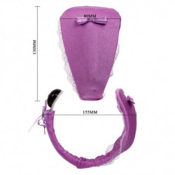 BAILE - TANGA CON VIBRADOR Y CONTROL REMOTO LILA