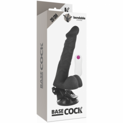BASECOCK - CONTROL REMOTO ARTICULADO REALISTA NEGRO 20 CM -O- 4,5 CM