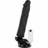 BASECOCK REALISTIC VIBRADOR CONTROL REMOTO NEGRO 21CM