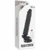 BASECOCK REALISTIC VIBRADOR CONTROL REMOTO NEGRO 21CM