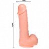 BAILE - DILDO REALISTA CON VIBRACIÓN Y ROTACIÓN DE 20 CM