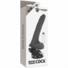 BASECOCK - CONTROL REMOTO ARTICULADO REALISTA NEGRO 18,5 CM -O- 4 CM