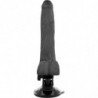 BASECOCK - VIBRADOR REALISTA CON CONTROL REMOTO NEGRO 19 CM -O- 4 CM