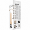BASECOCK - VIBRADOR REALISTA CON CONTROL REMOTO NATURAL CON TESTÍCULOS 19,5 CM -O- 4 CM