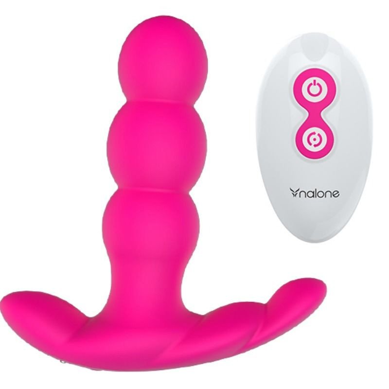 NALONE - VIBRADOR ANAL PEARL CON CONTROL REMOTO NEGRO