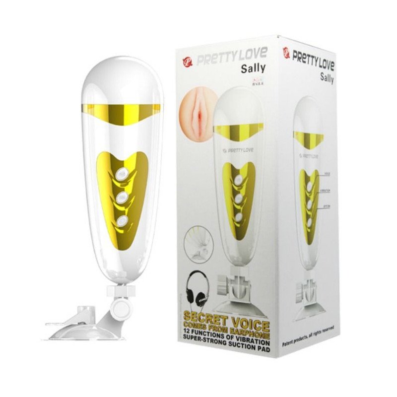 PRETTY LOVE - MASTURBADOR MASCULINO CON VIBRACIÓN Y SONIDO SALLY