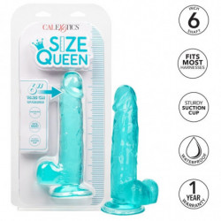 CALEXOTICS - DILDO TAMAÑO QUEEN AZUL 15,3 CM