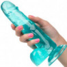 CALEXOTICS - DILDO TAMAÑO QUEEN AZUL 15,3 CM