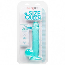 CALEXOTICS - DILDO TAMAÑO QUEEN AZUL 15,3 CM