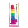 ORGULLO - DILDO CON LA BANDERA LGBT DE 15 CM