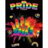 ORGULLO - DILDO CON LA BANDERA LGBT DE 15 CM