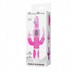 BAILE - CONEJITO PRECIOSO VIBRADOR ROTATORIO TRIPLE