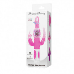 BAILE - CONEJITO PRECIOSO VIBRADOR ROTATORIO TRIPLE
