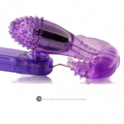 BAILE - ESTIMULADOR VAGINAL Y ANAL LILA CON VIBRACIÓN