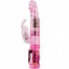BAILE - MINI ROTADOR SUPERESTIMULADOR CON FORMA DE CONEJO ROSA