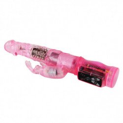 BAILE - MINI ROTADOR SUPERESTIMULADOR CON FORMA DE CONEJO ROSA