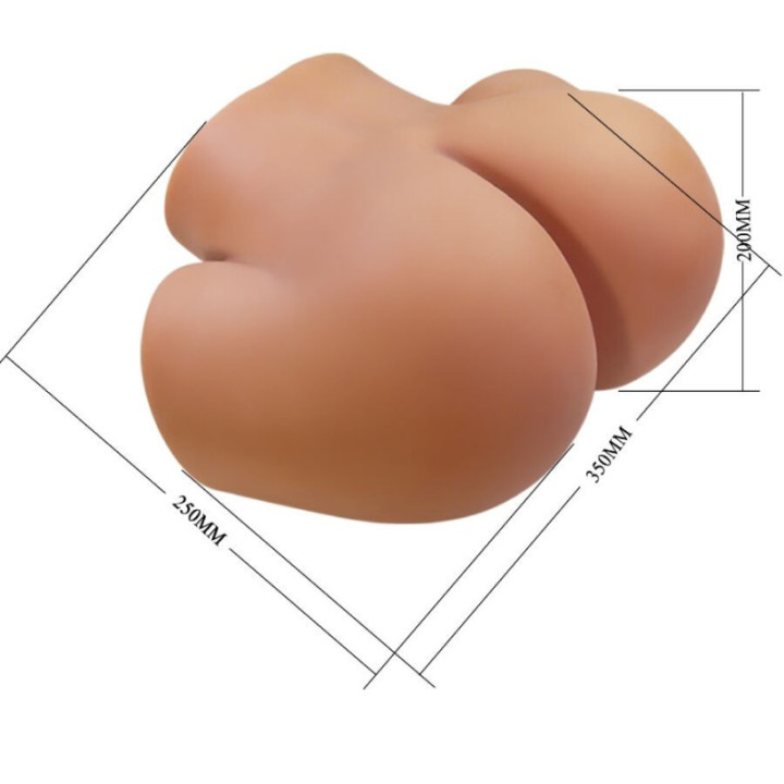 CRAZY BULL - ILANA TRASERO FEMENINO REALISTA VIBRADOR & SUCCIONADOR CON SONIDO 6.8 KG