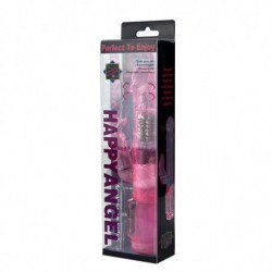 BAILE - MINI ROTADOR SUPERESTIMULADOR CON FORMA DE CONEJO ROSA
