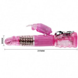 BAILE - VIBRADOR CON ROTACIÓN Y ROTACIÓN MÚLTIPLE DE CONEJO