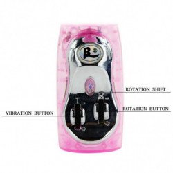 BAILE - VIBRADOR CON ROTACIÓN Y ROTACIÓN MÚLTIPLE DE CONEJO