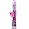 BAILE - VIBRADOR RECARGABLE CON ROTACIÓN Y ESTIMULADOR DE MANTEQUILLA PULSOANTE