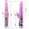 VIBRADOR RECARGABLE CON ROTACION Y ESTIMULADOR THROBBING BUTTERFLY