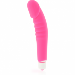 DOLCE VITA  REALISTIC  PLEASURE VIBRADOR SILICONA ROSA