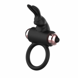 COQUETTE CHIC DESIRE - ANILLO PARA EL PENE CON VIBRADOR NEGRO/DORADO