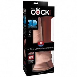 KING COCK - DILDO DE TRIPLE DENSIDAD DE 18,4 CM
