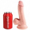KING COCK - DILDO DE TRIPLE DENSIDAD DE 14 CM