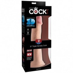 KINGCOCK DILDO TRIPLE DENSIDAD 23 CM